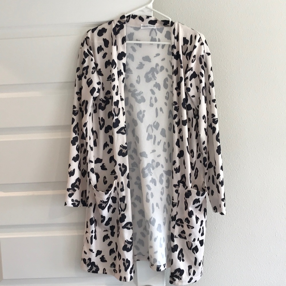 Cheetah print cardigan